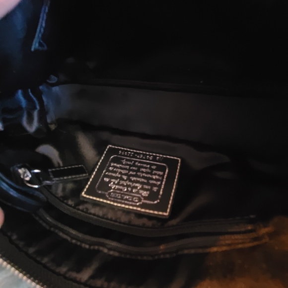 SOLD Coach Signature Stripe East West Monogram Handbag EUC - Picture 15 of 15